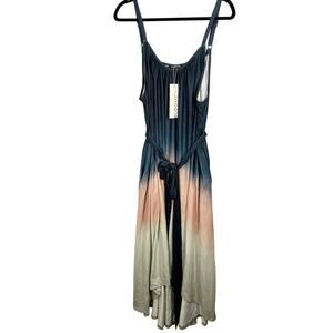 NWT, BloomChic, Size 18/20, Ombre Blue, Pink, & Gray Maxi Dress, Sleeveless